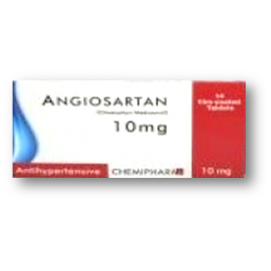 Angiosartan 10 mg ( Olmesartan ) 28 film-coated tablets